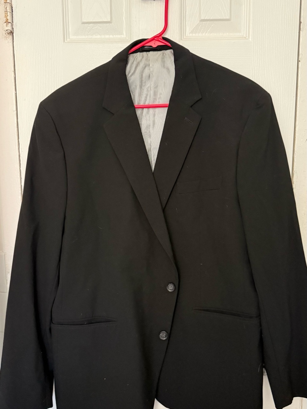 jf j.ferrar Black Two-Button Men's Sport Coat